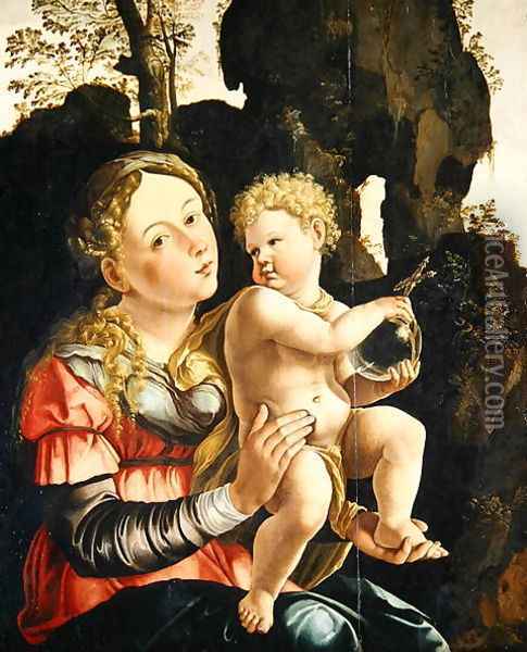 Madonna and Child Oil Painting - Jan Van Scorel