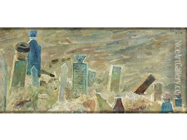 Grabsteine Eines Friedhofs Oil Painting - Vasili Dimitrievich Polenov
