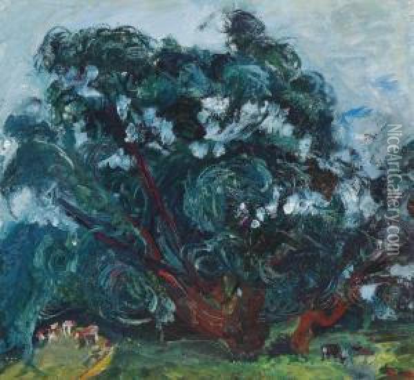 L'arbre Oil Painting - Chaim Soutine