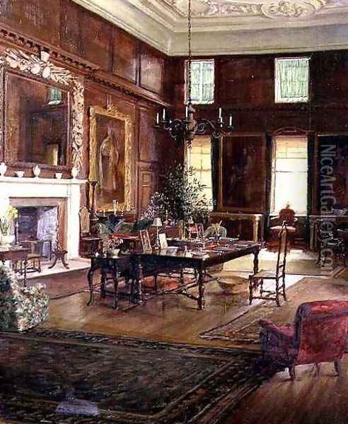 Interior of the State Room Governors House Royal Hospital Chelsea Oil Painting - George Percy Jacomb-Hood