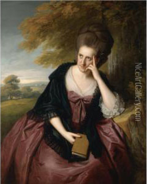 Portrait Of Elizabeth Southwell Oil Painting - Sir Nathaniel Dance-Holland