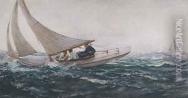 Sailing Free Oil Painting - Charles Napier Hemy