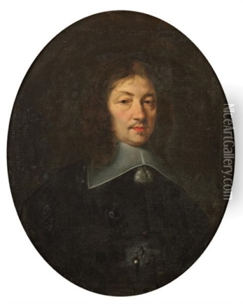 Portrait D'un Janseniste Oil Painting - Claude Lefebvre