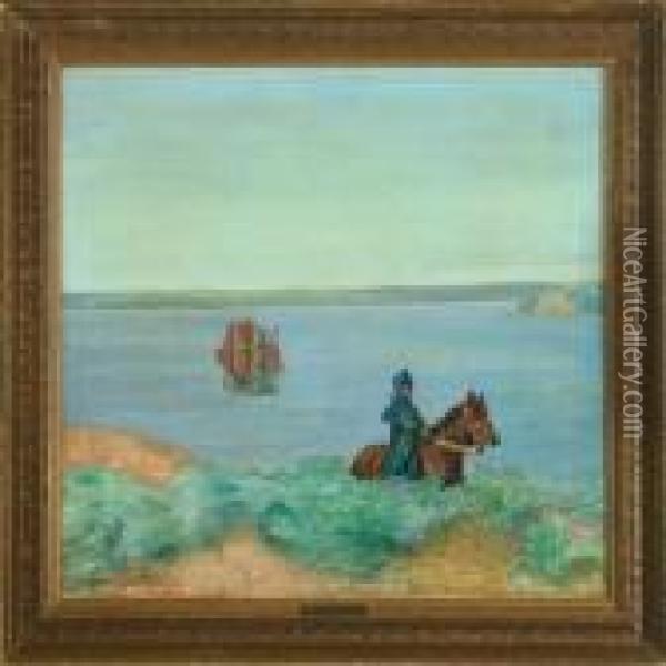 Homecomming Of The King Oil Painting - Agnes Slott-Mrller