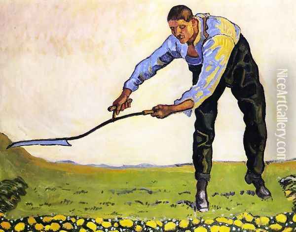 The Reaper Oil Painting - Ferdinand Hodler