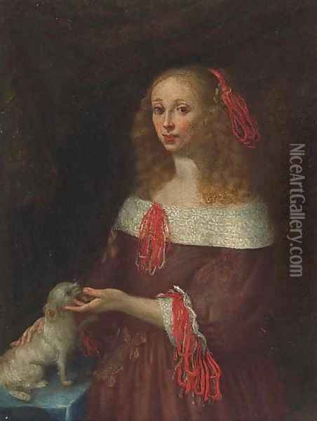 Portrait of a lady 2 Oil Painting - Gerard Ter Borch
