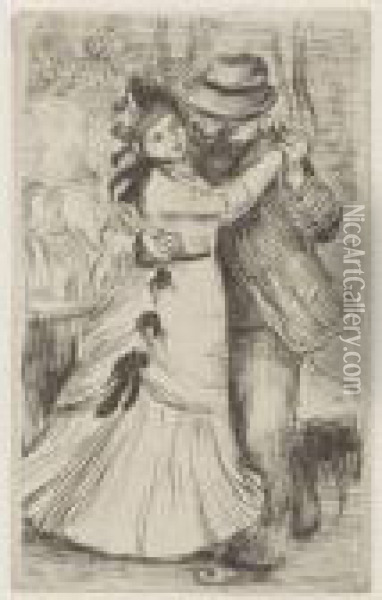 Danse A La Campagne Oil Painting - Pierre Auguste Renoir