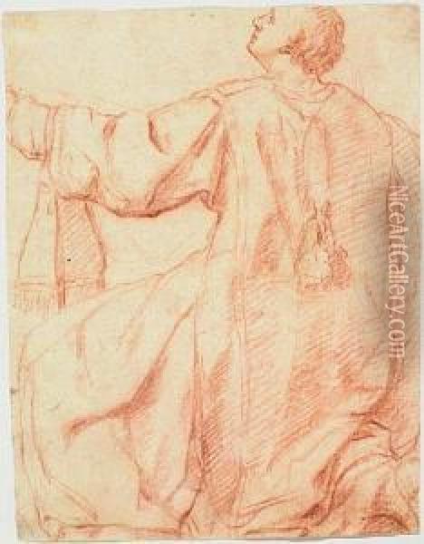 Kneeling Cleric<</b> Oil Painting - Bartolomeo Cesi