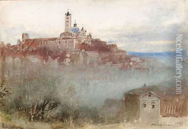 Siena, Italy Oil Painting - Albert Goodwin