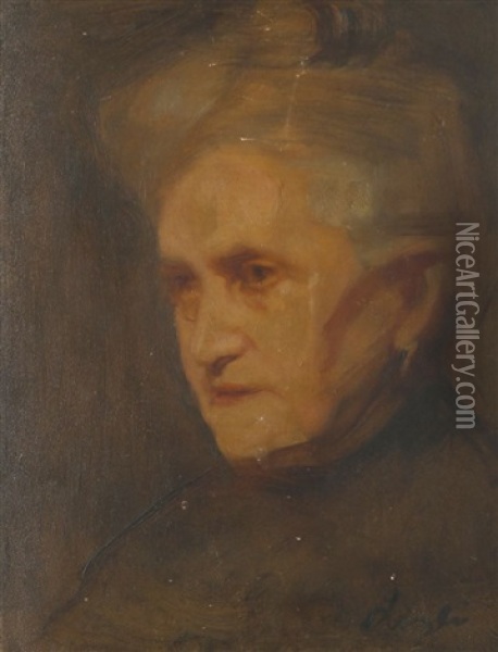 Portrait De Femme Oil Painting - Philip Alexius De Laszlo
