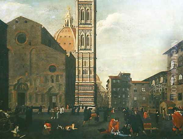 The Plague in Florence in 1630 Oil Painting - Baccio del Bianco