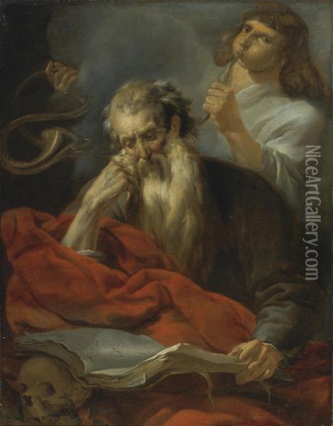 Saint Jerome Oil Painting - Nicolaes Berchem