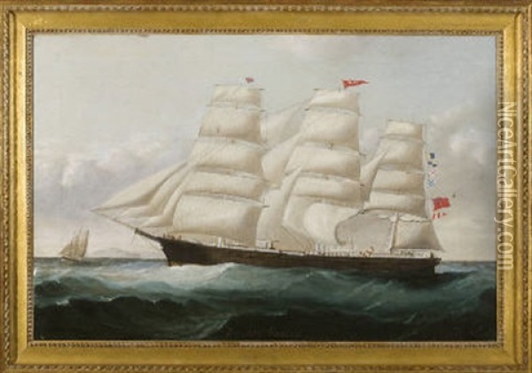 The British Ship Sally Oil Painting - Charles Ogilvy