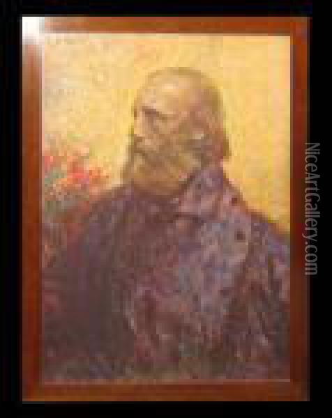 Ritratto Di Giuseppe Garibaldi Oil Painting - Plinio Nomellini