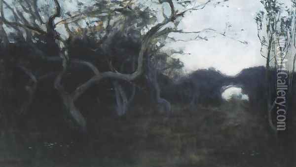 Twilight Oil Painting - Jan Stanislawski