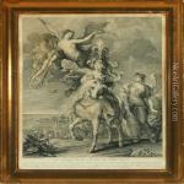 Levoyage De La Reine Au Pont De Ce Oil Painting - Peter Paul Rubens