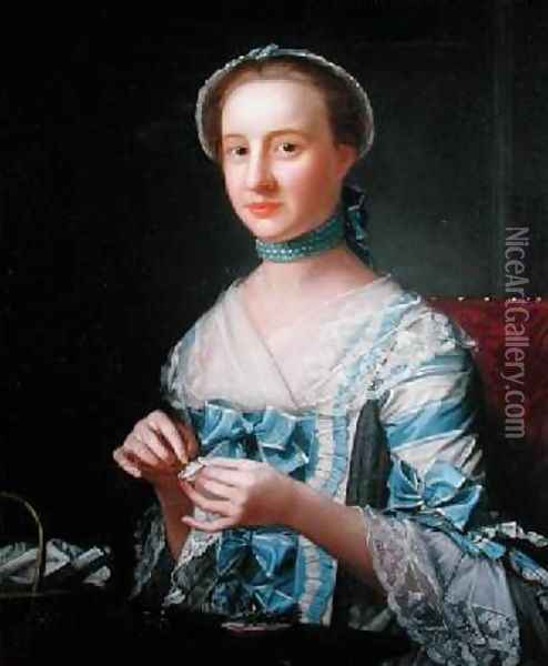 Portrait of Miss Earle Oil Painting - Henry Robert Morland