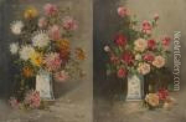 Vases Fleuris Oil Painting - Henry Schouten