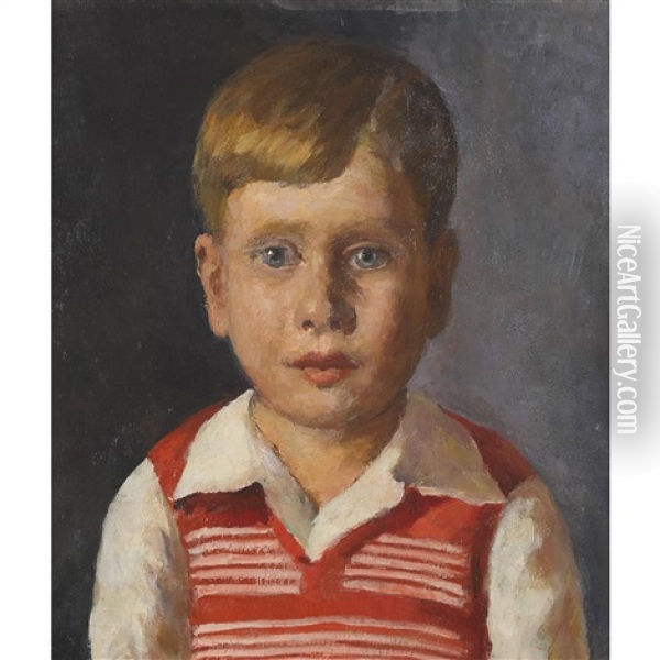 Portrat Eines Knaben Oil Painting - Werner Neuhaus