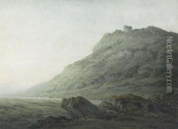 The Peak At Castleton, Derbyshire Oil Painting - John Glover