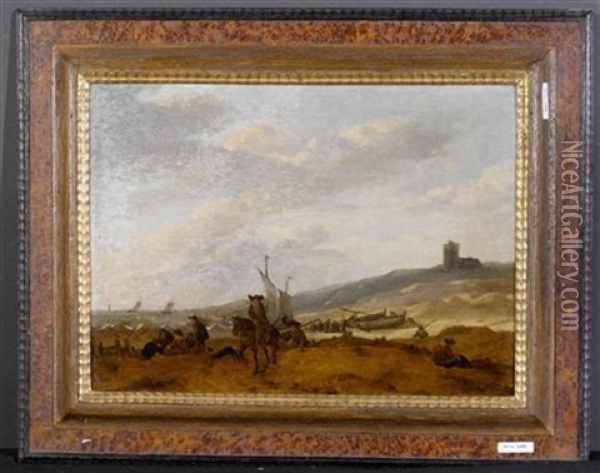 Kustenlandschaft Oil Painting - Egbert Lievensz van der Poel