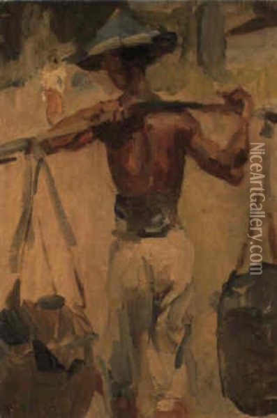 The Water Carrier Oil Painting - Isaac Israels