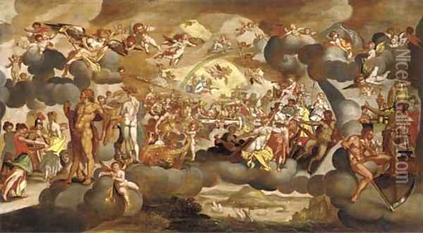 The Marriage of Peleus and Thetis Oil Painting - Bartholomaeus Spranger