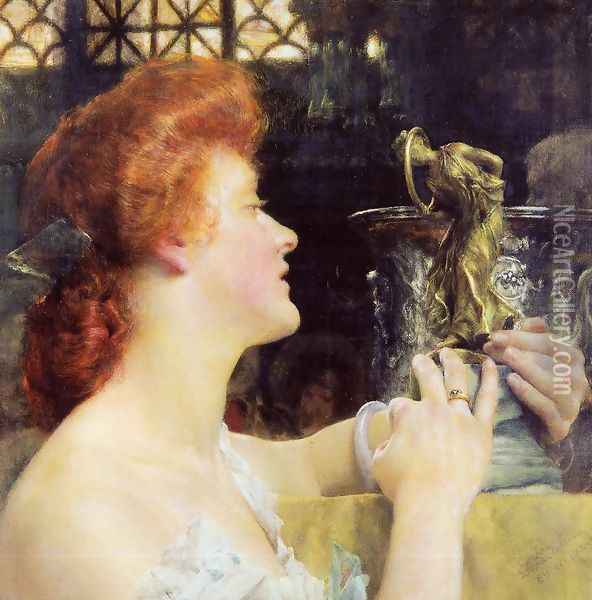 The Golden Hour Oil Painting - Sir Lawrence Alma-Tadema