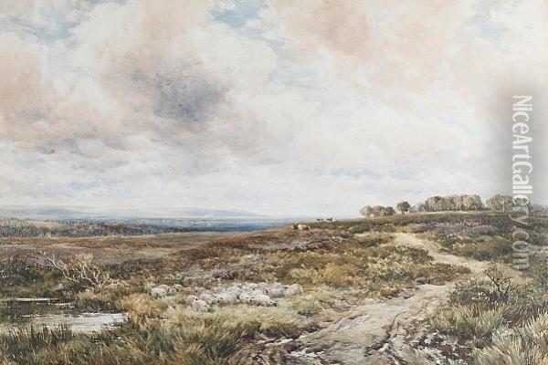 An Extensive Landscape Oil Painting - Edmund Morison Wimperis