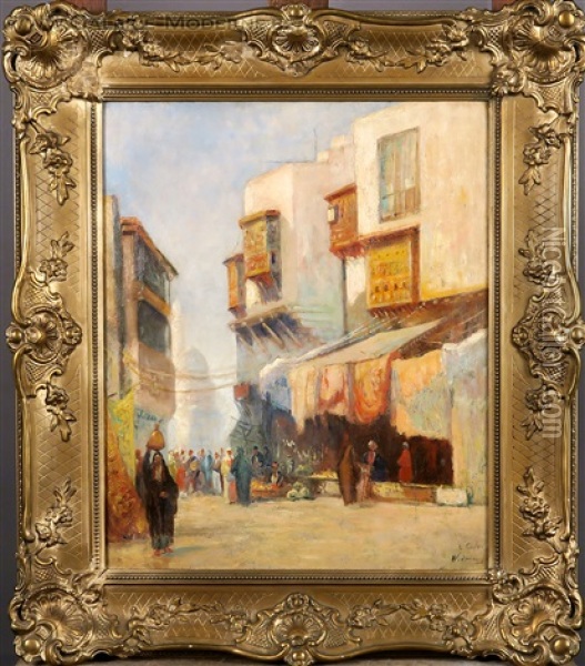 Le Caire Oil Painting - Hans Widmer