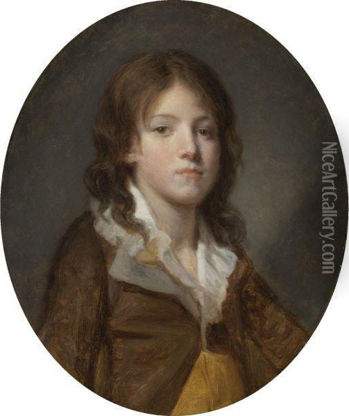Portrait Of A Boy Oil Painting - Jean Baptiste Greuze
