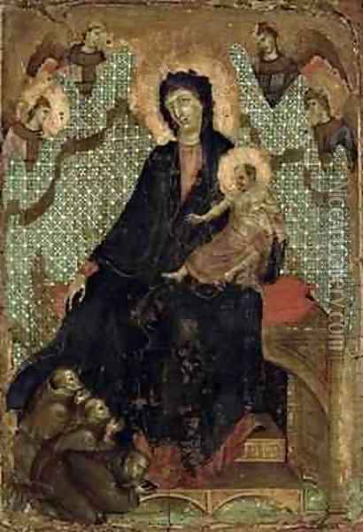 Virgin of the Franciscans Oil Painting - Buoninsegna Duccio di