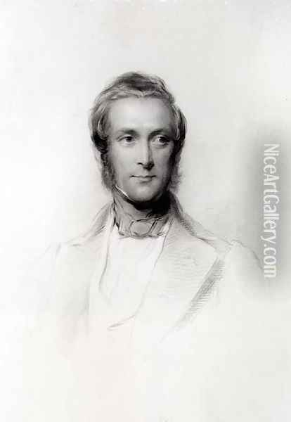 Portrait of James Ramsay, 10th Earl and 1st Marquess of Dalhousie 1812-60 Oil Painting - George Richmond