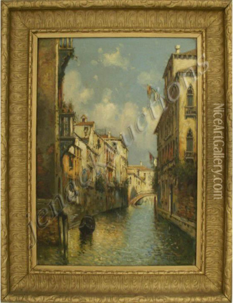 View Of Venice Oil Painting - Charles Rambert