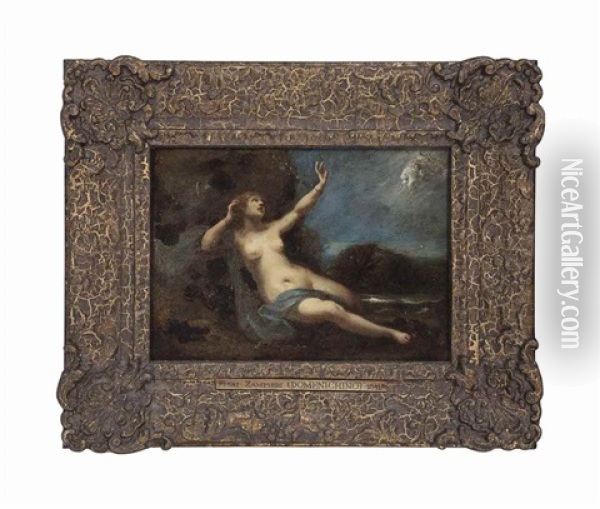 Perseus And Andromeda Oil Painting - Domenico Zampieri (Il Domenichino)