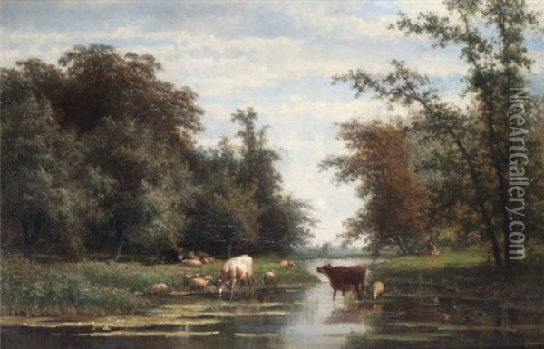 Dordrecht Oil Painting - Cornelis Jan de Vogel