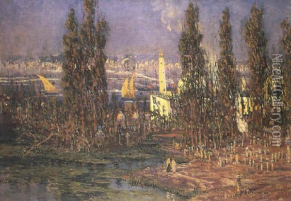 Constantinopla Oil Painting - Antonio Munoz Degrain