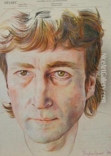 Portrait Of John Lennon Oil Painting - Stephen J. Bowers