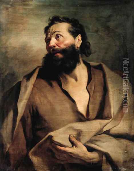 An Apostle Oil Painting - Nicolas de Largilliere