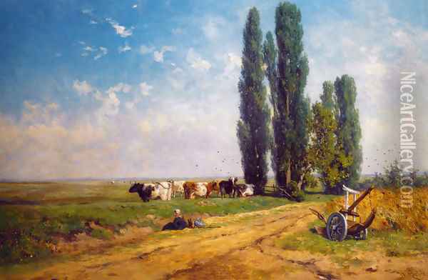Summer Between Hilversum and Loosdrecht Oil Painting - Willem Roelofs