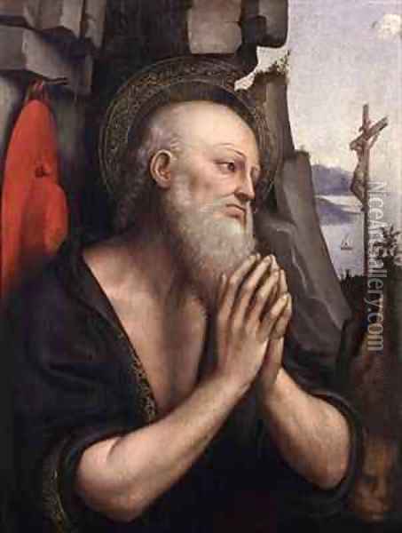 The Penitent St Jerome Oil Painting - Giampietrino