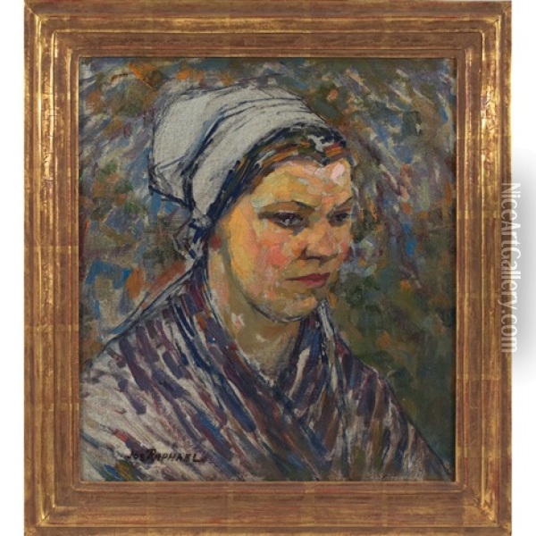 Johanna (portrait Of The Artist's Wife) Oil Painting - Joseph Raphael