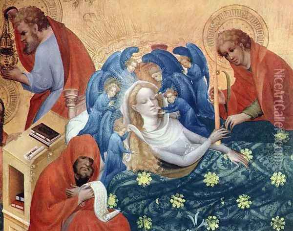 The Death of Mary c. 1420 Oil Painting - Konrad von Soest