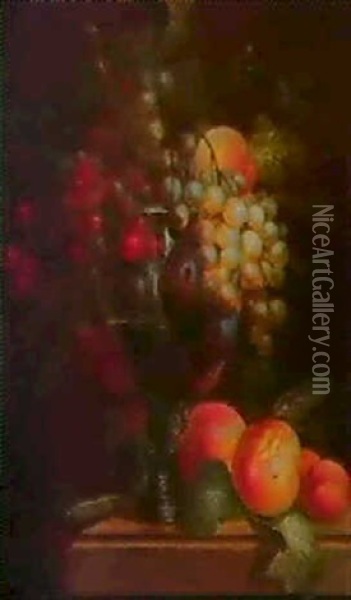Nature Morte Aux Fruits Oil Painting - Albertus Jonas Brandt