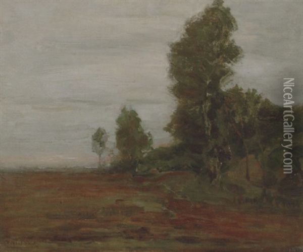 A Landscape Near Uden Oil Painting - Piet Mondrian