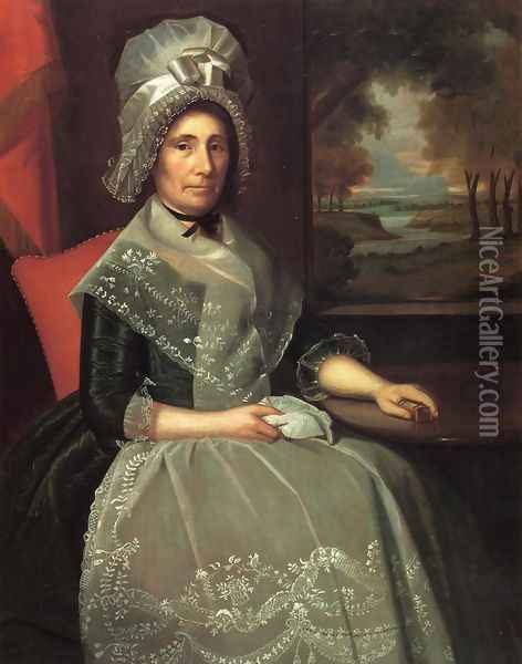 Mrs. Richard Alsop Oil Painting - Ralph Earl