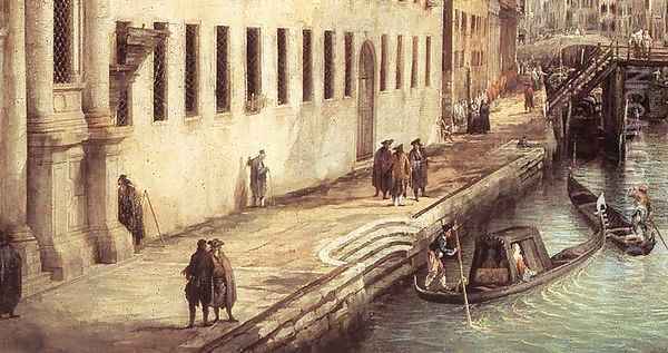 Rio dei Mendicanti (detail) 2 Oil Painting - (Giovanni Antonio Canal) Canaletto