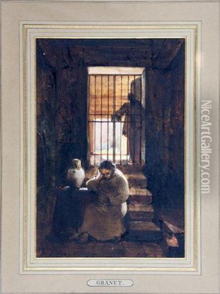 Le Prisonnier Oil Painting - Francois-Marius Granet