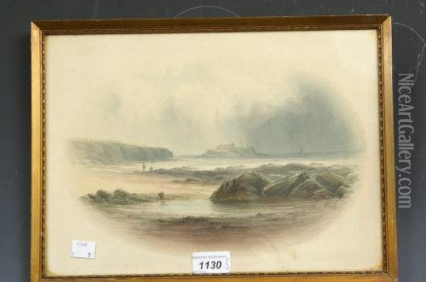 A Set Of Three, Rocky Coves Oil Painting - Pelham Dixon