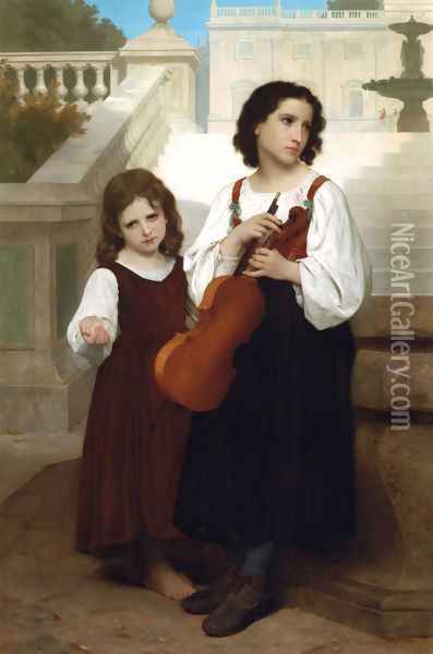 Loin du pays (Far from home) Oil Painting - William-Adolphe Bouguereau